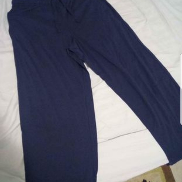 Men's Medium Sleepwear Pants New Highland Originals Blue With Draw String - Picture 2 of 6